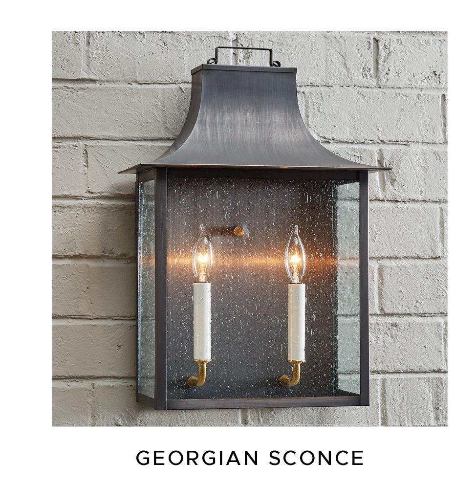 Medium Colonial Metalcrafts Georgian Outdoor Sconce
