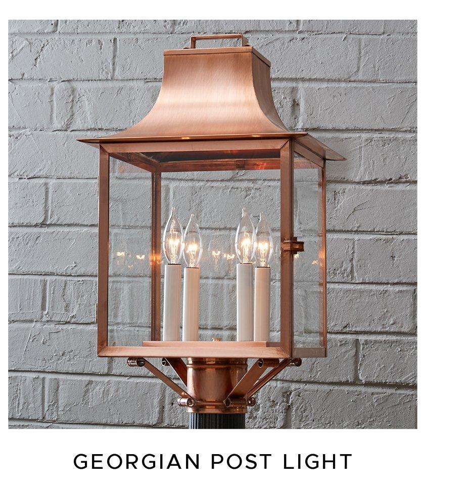 Large Colonial Metalcrafts Georgian Outdoor Post Light
