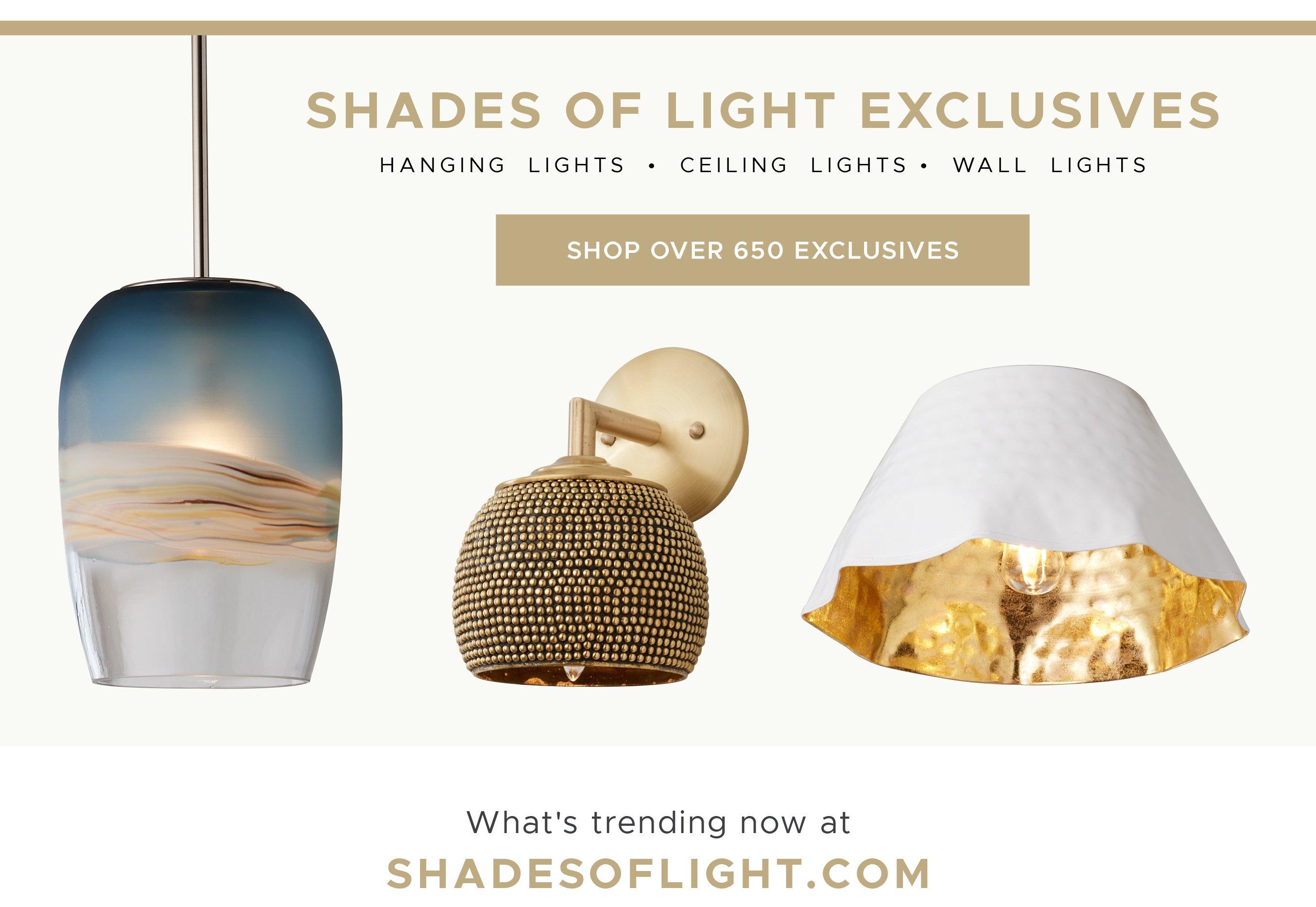 Shop Over 650 Exclusive Shades of Light Designs