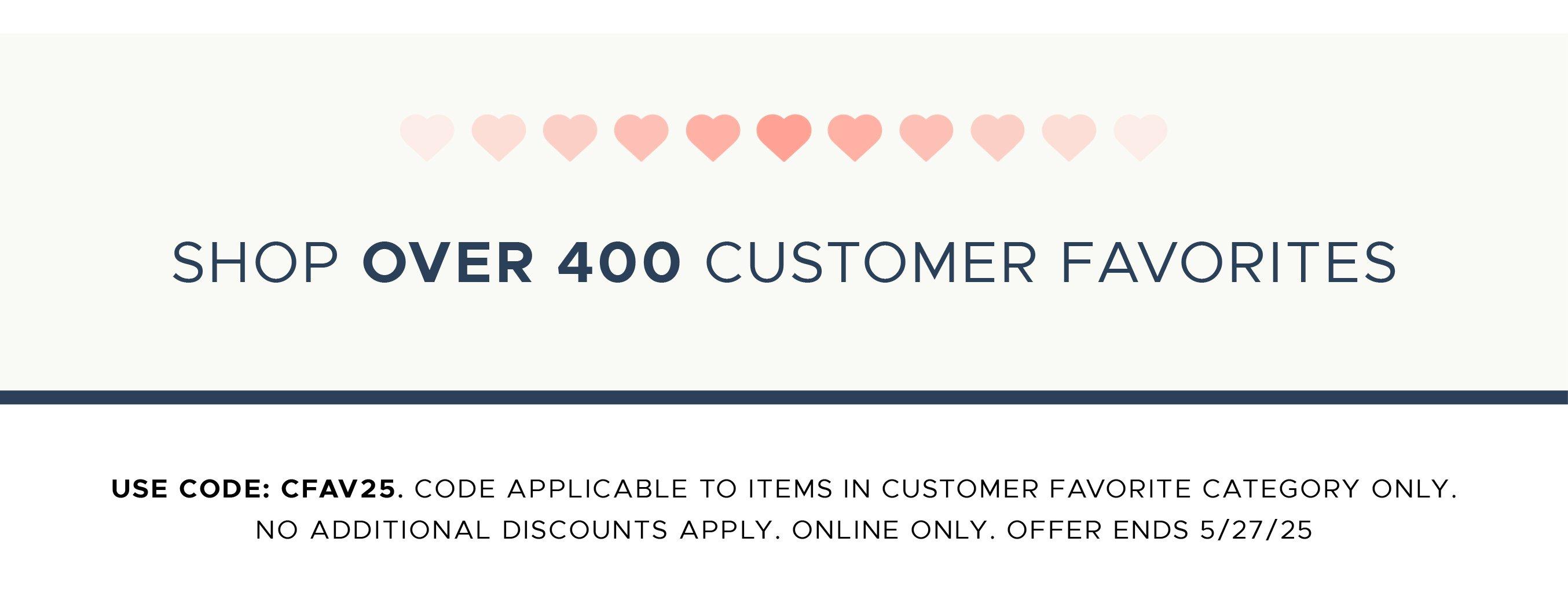 Shop the Shades of Light Customer Favorites Sale. Use Code: CFAV25. Sale Ends 5/27/25