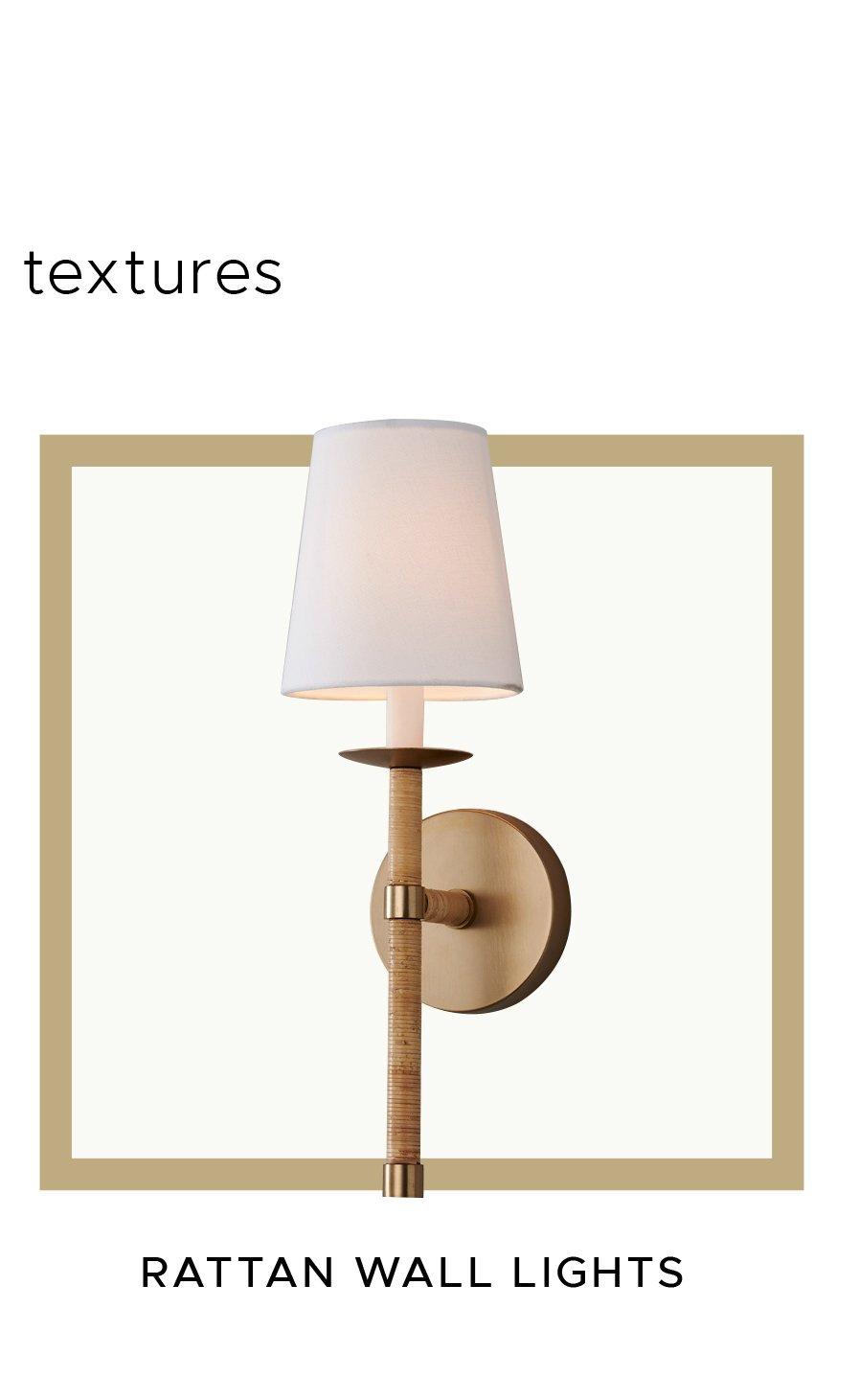Rattan & Natural Fiber Sconces and Wall Lights