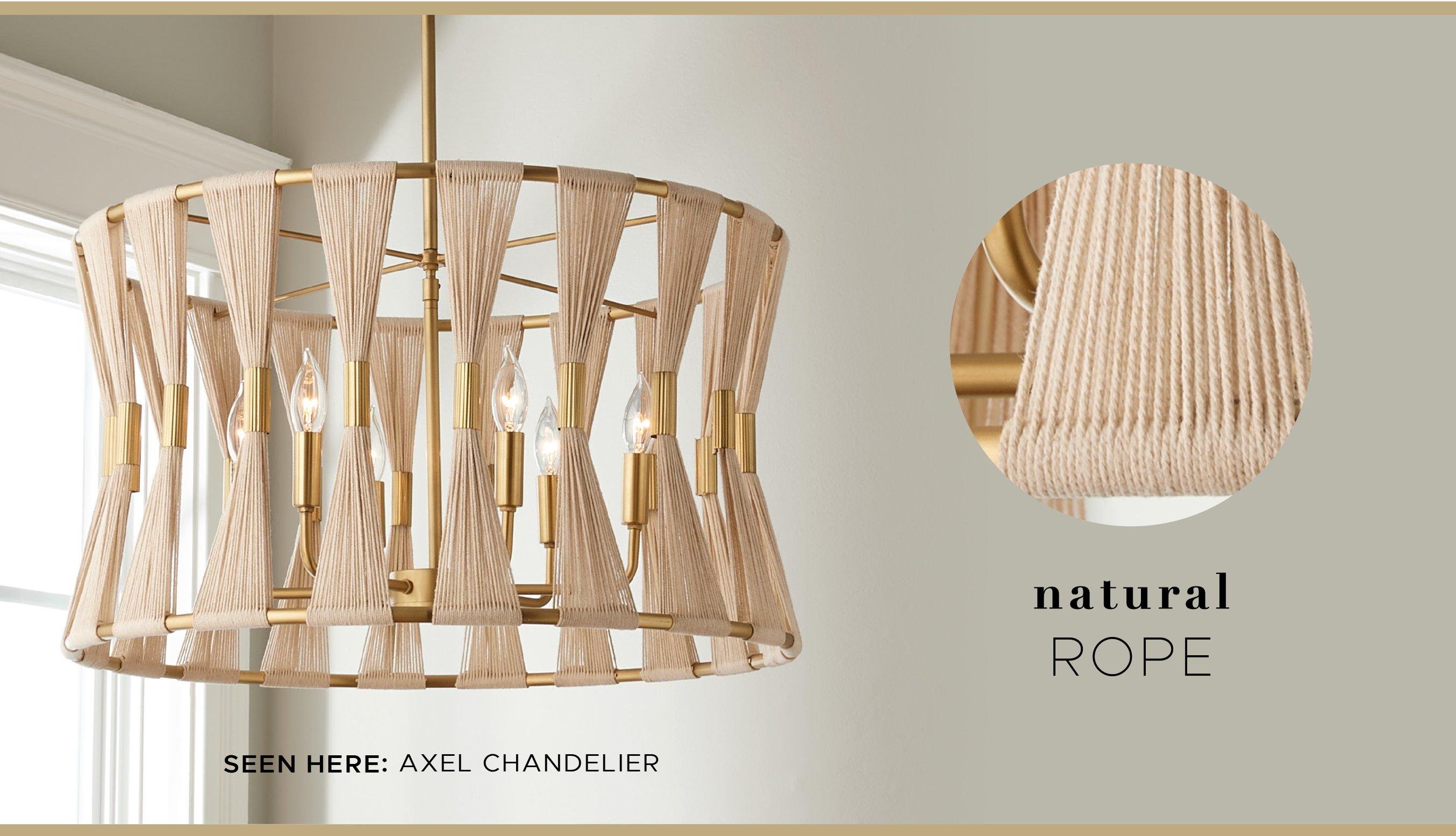 Natural Rope Axel Chandelier
