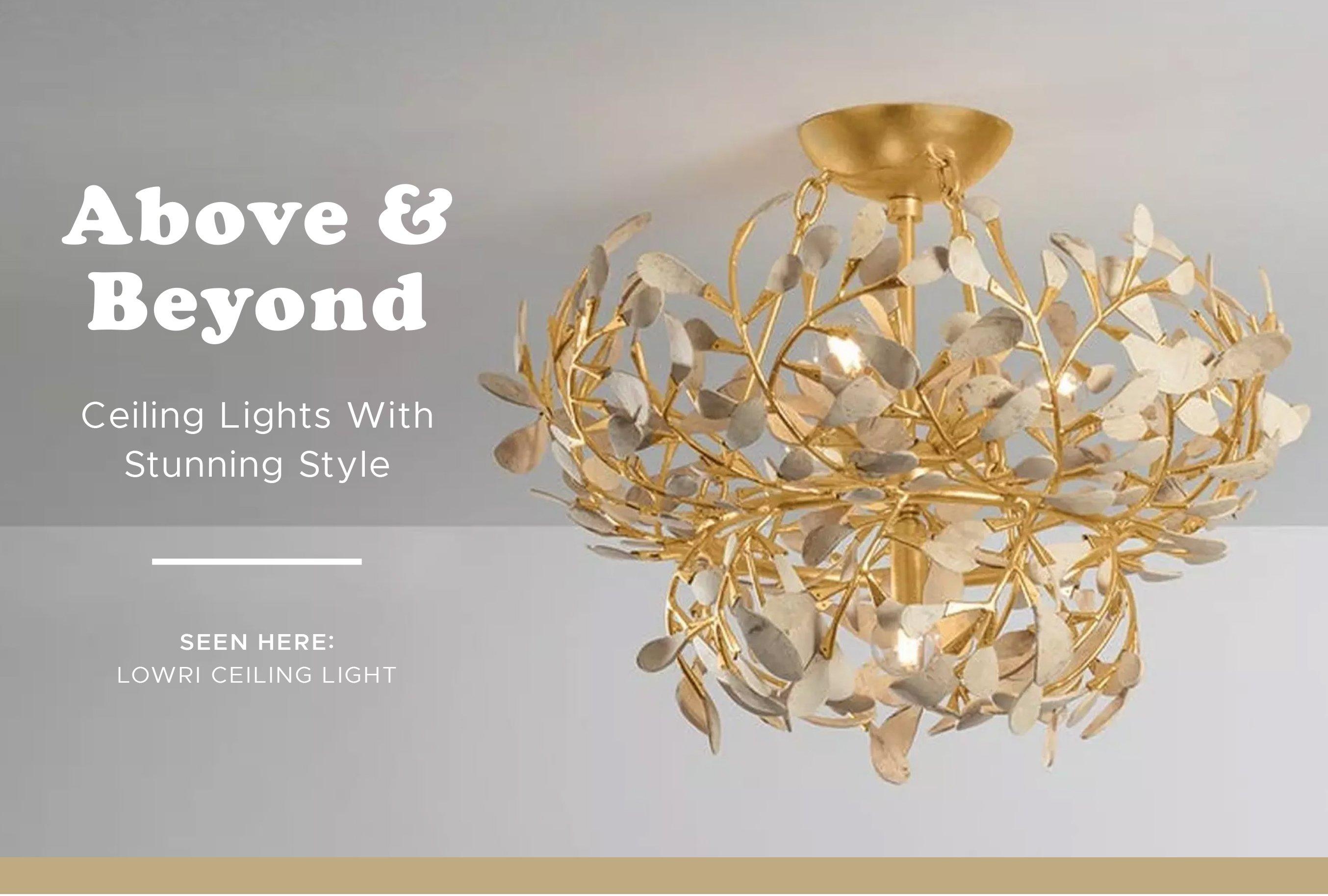 Above and Beyond. Ceiling Lights with Stunning Style