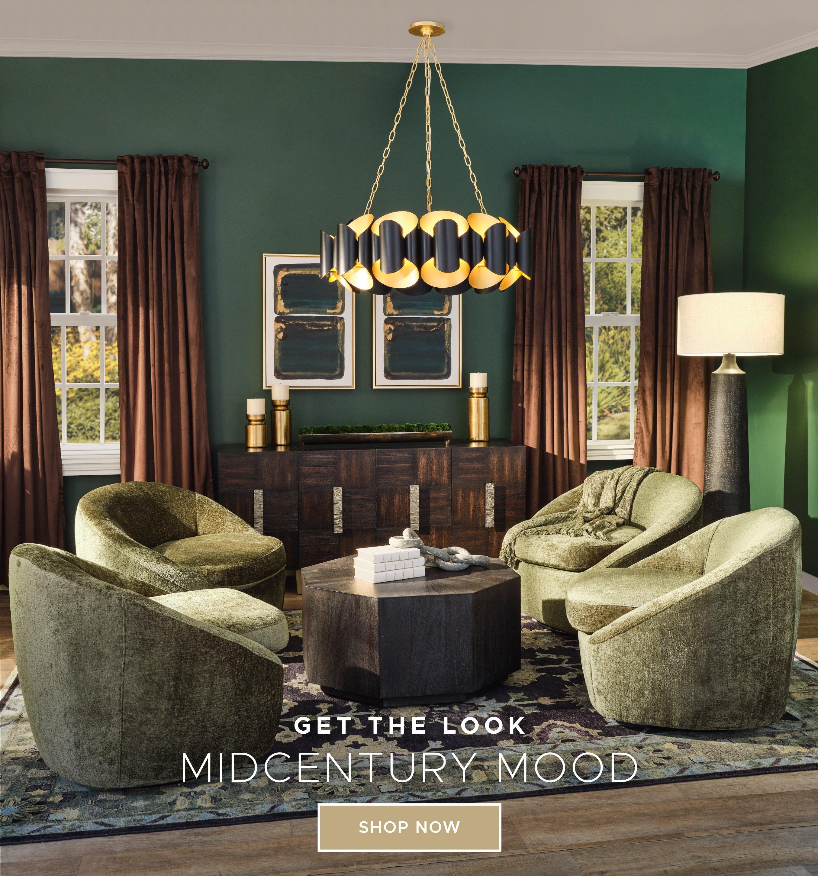 Get the Look. Midcentury Mood.
