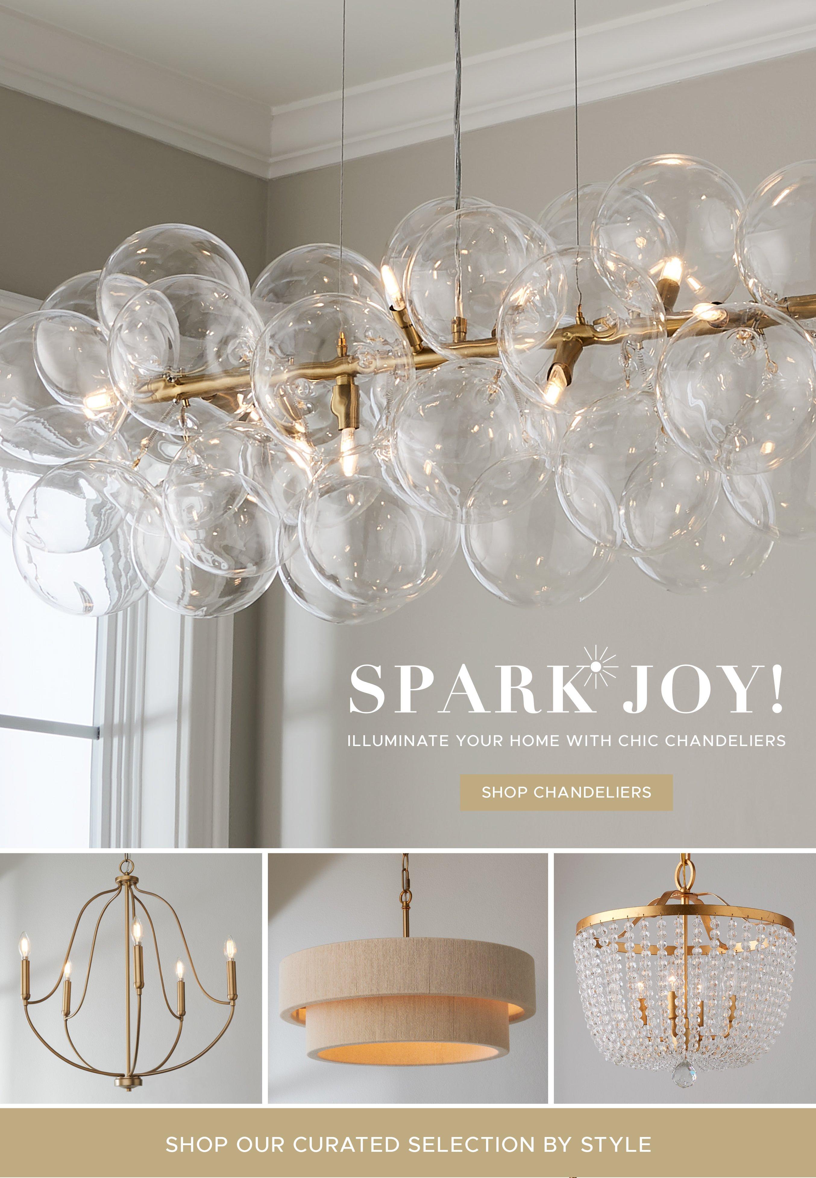 Illuminate Your Hone with Chic Chandeliers. Shop Chandeliers