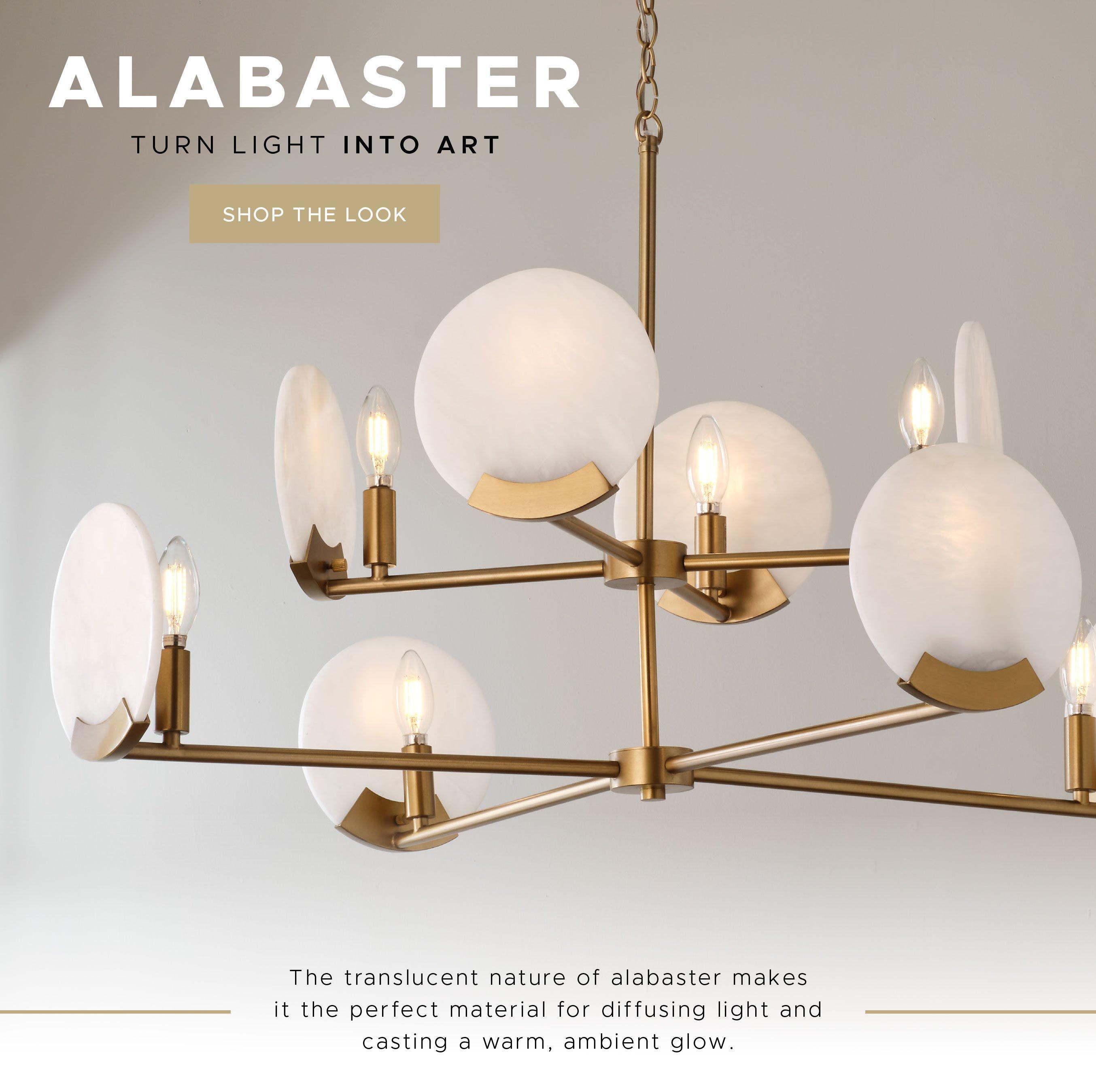 Alabaster. Turn Light into Art