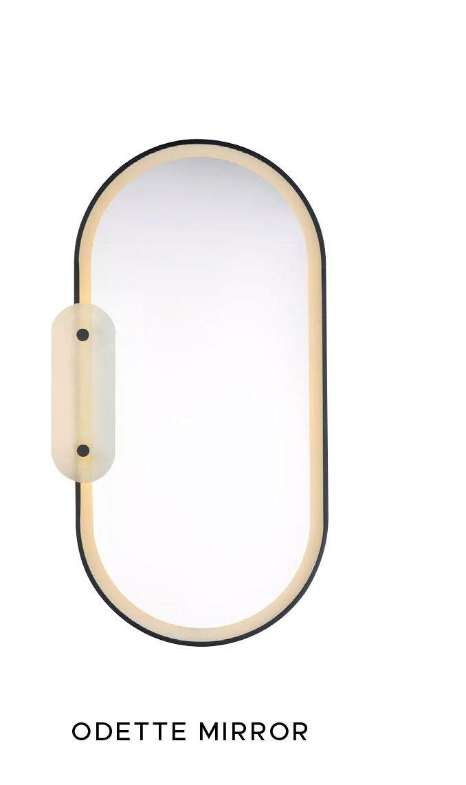 Odette Alabaster LED Mirror