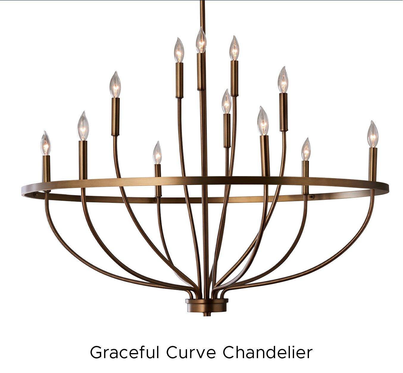 Graceful Curve Chandelier