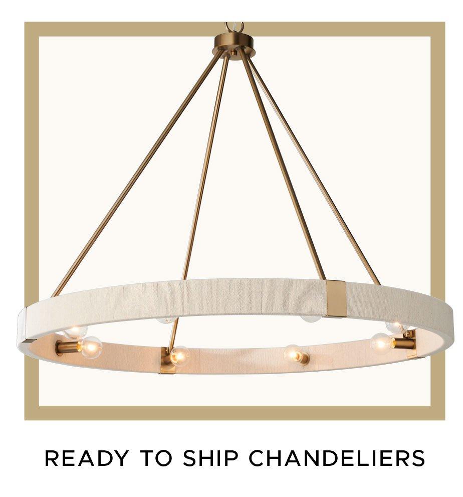 In Stock and ready to ship chandeliers