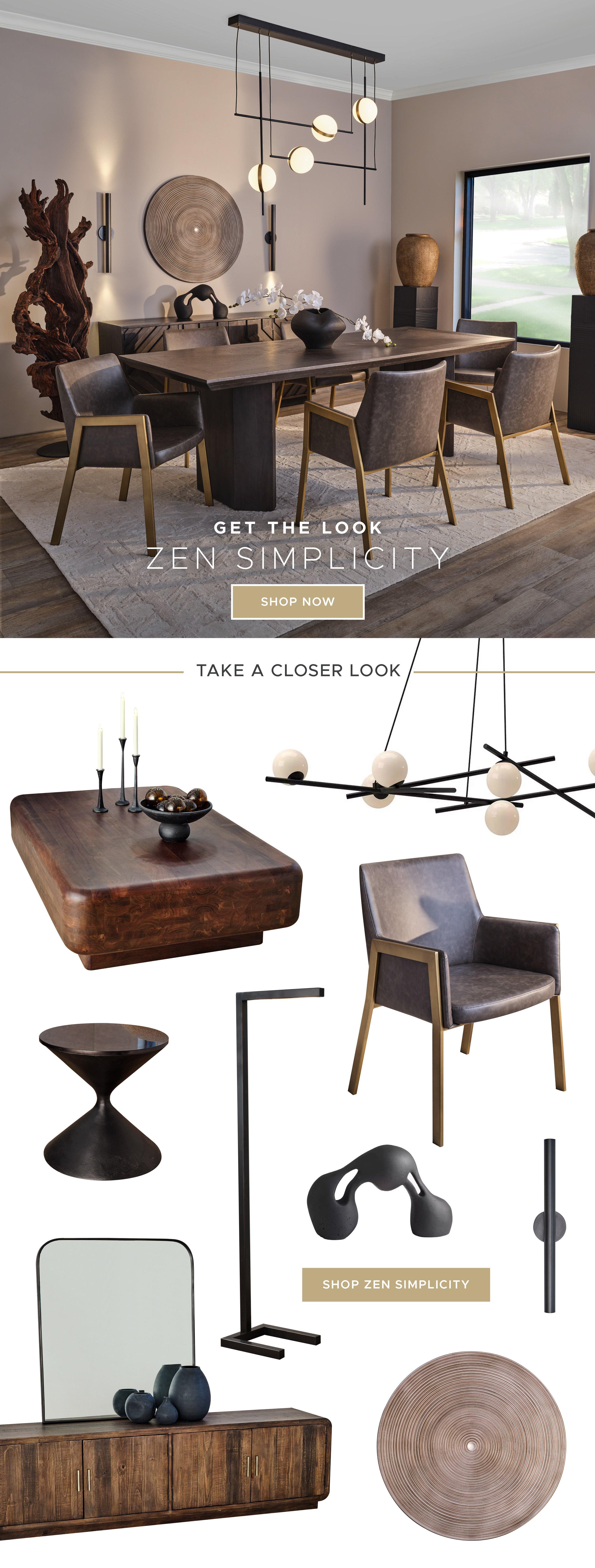 Get the Look. Zen Simplicity
