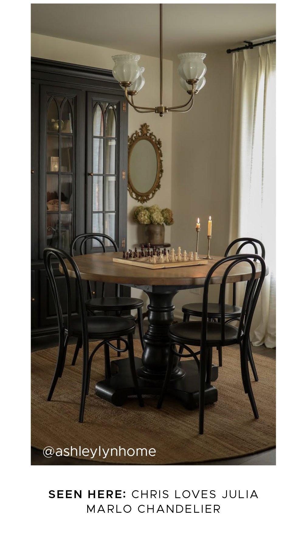 Chris Loves Julia Marlo Chandelier
