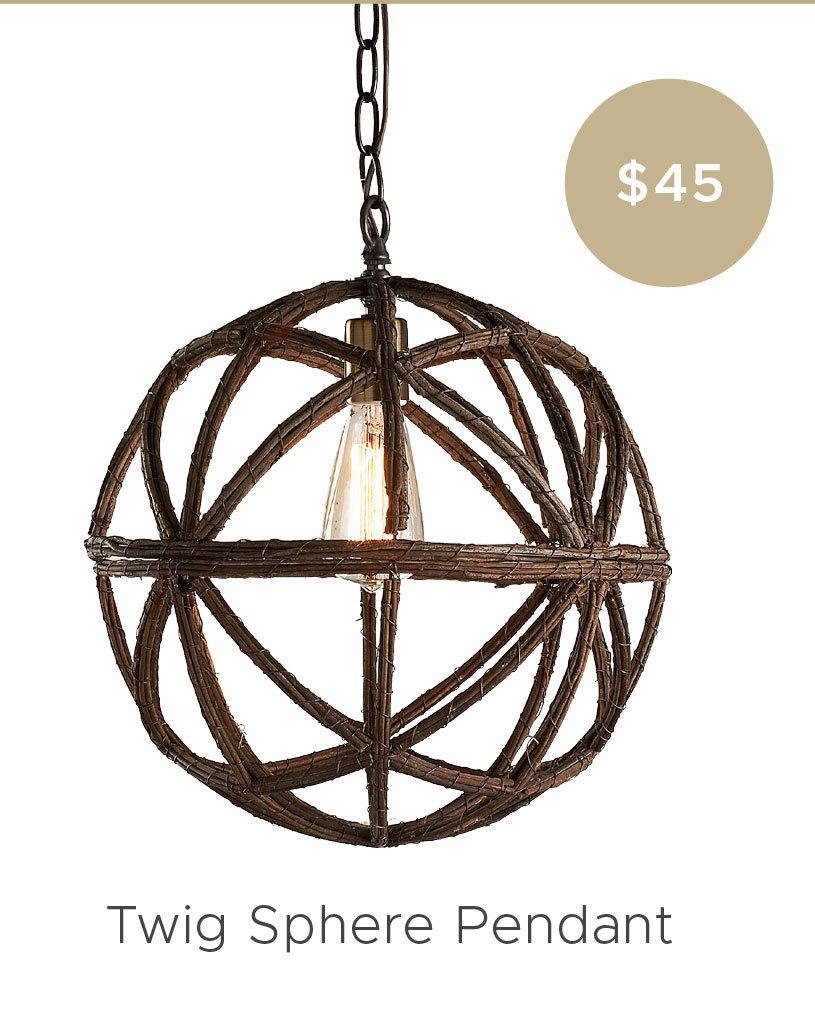 Twig Sphere Pendant