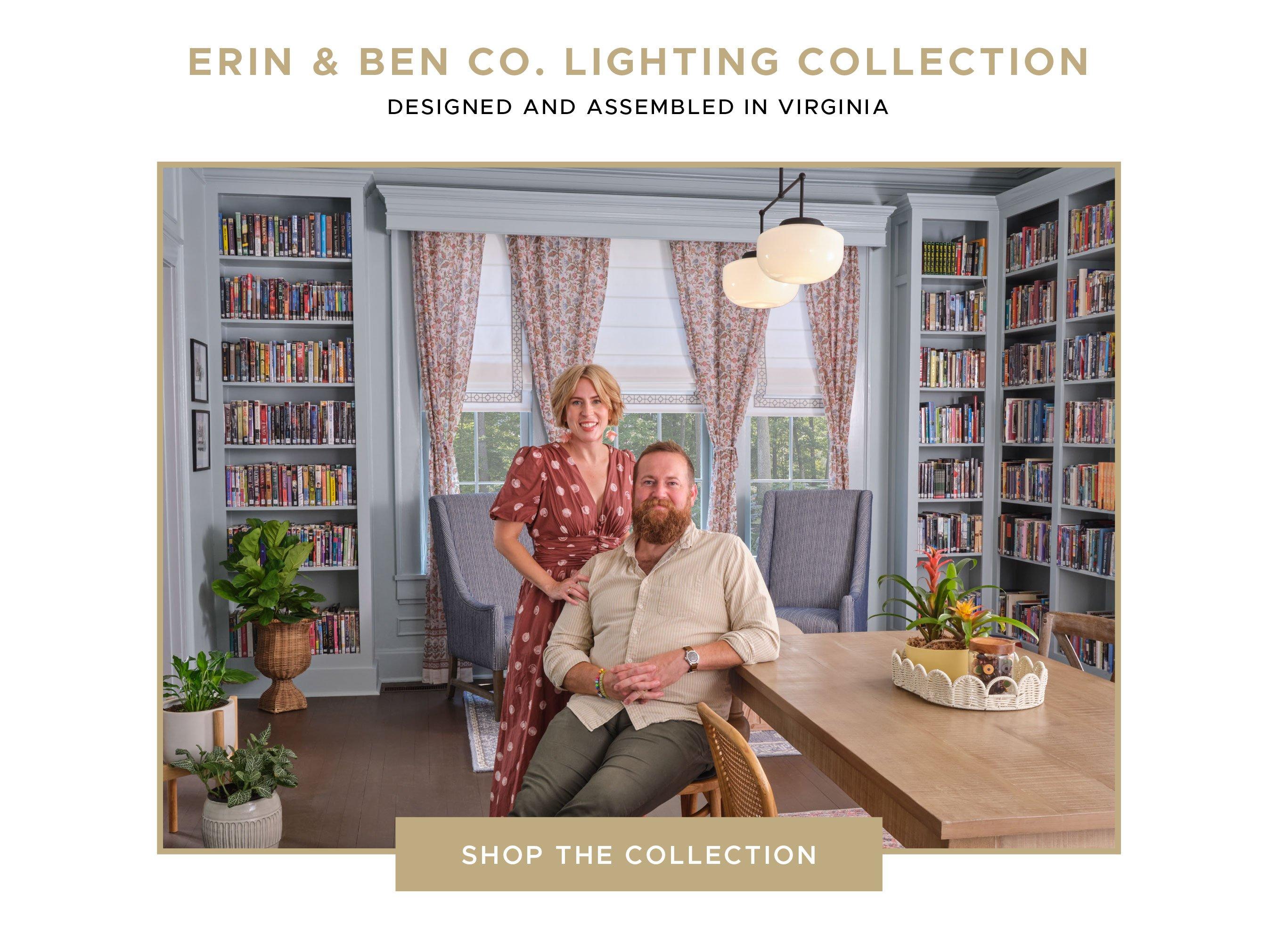 Shop the Erin and Ben Co Lighting Collection