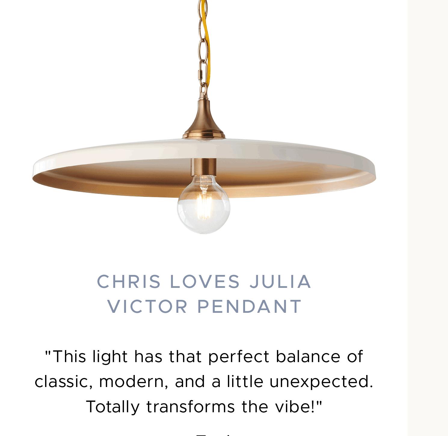 This light has that perfect balance of classic, modern, and a little unexpected. Totally transforms the vibe!