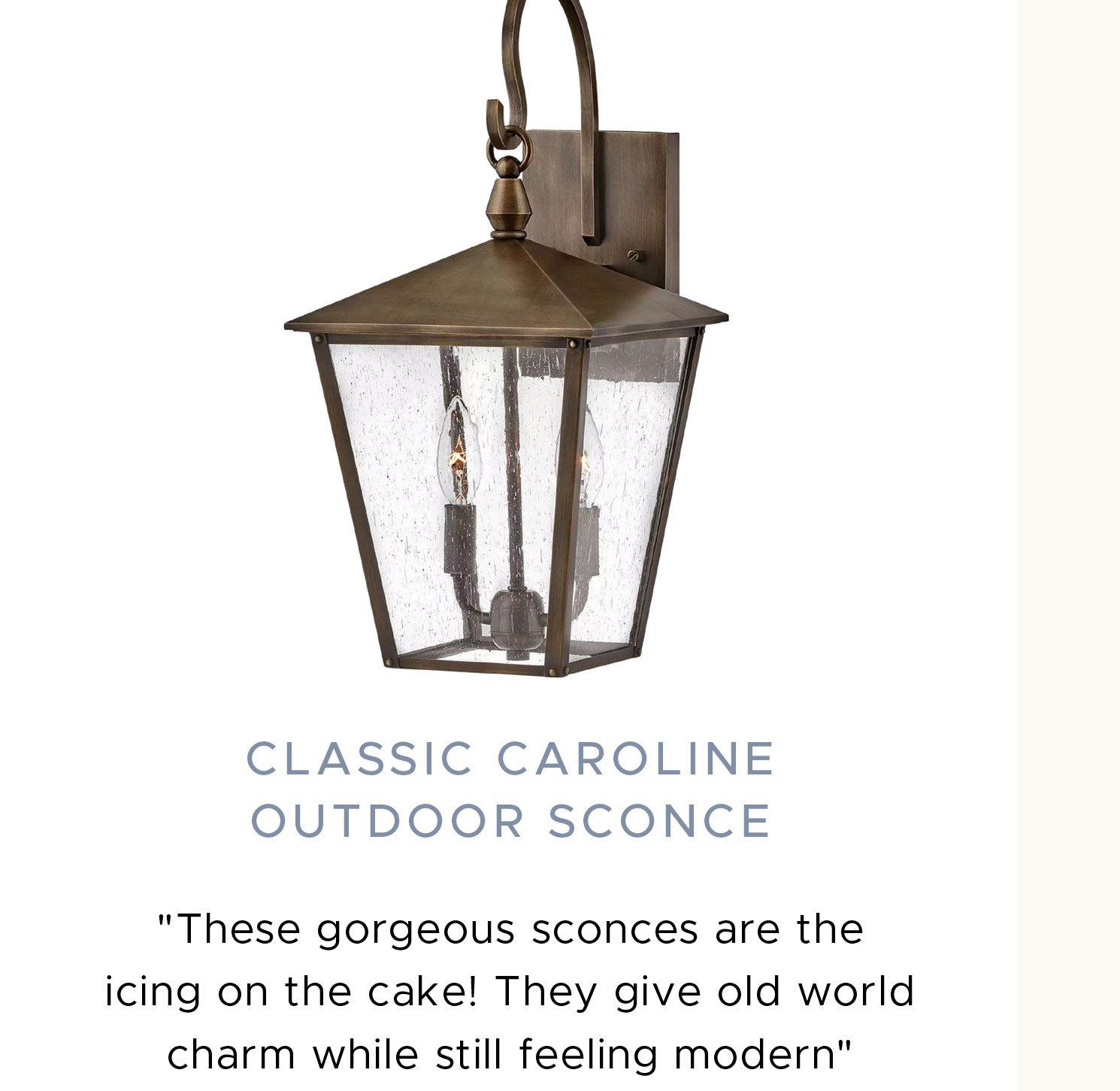 These gorgeous sconces are the icing on the cake! They give old world charm while still feeling modern