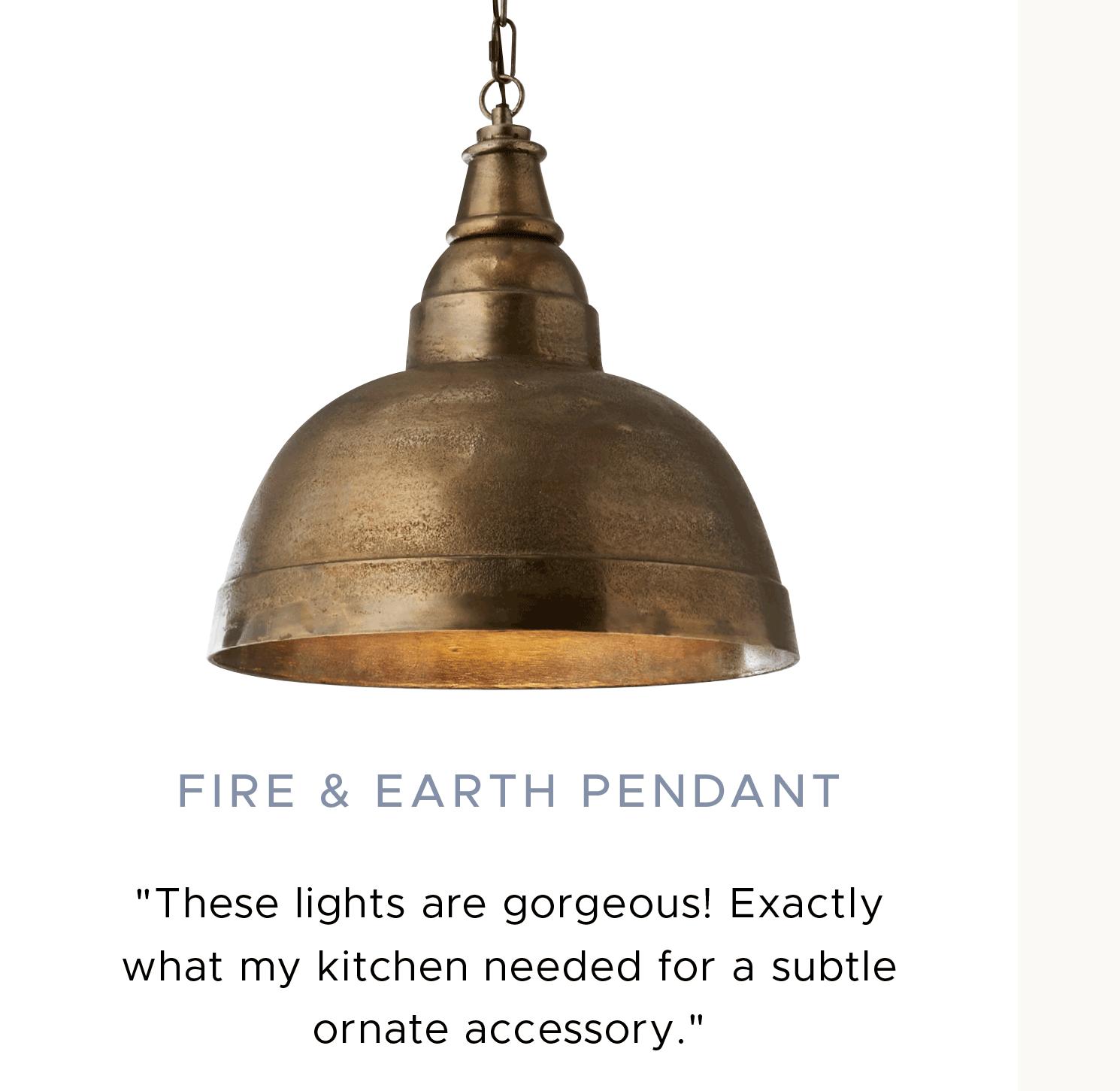 These lights are gorgeous! Exactly what my kitchen needed for a subtle ornate accessory.