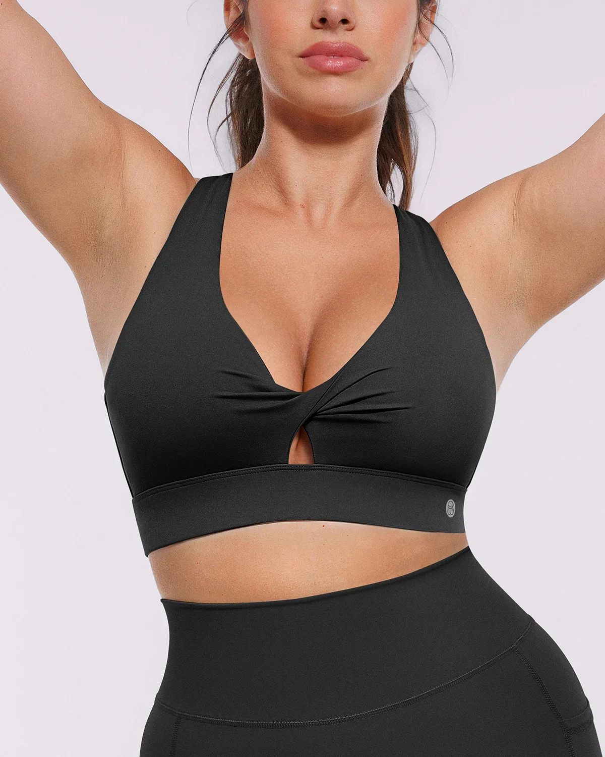 NeoSweat® AirSlim® Cutout Medium Impact Sports Bra Black / 3X