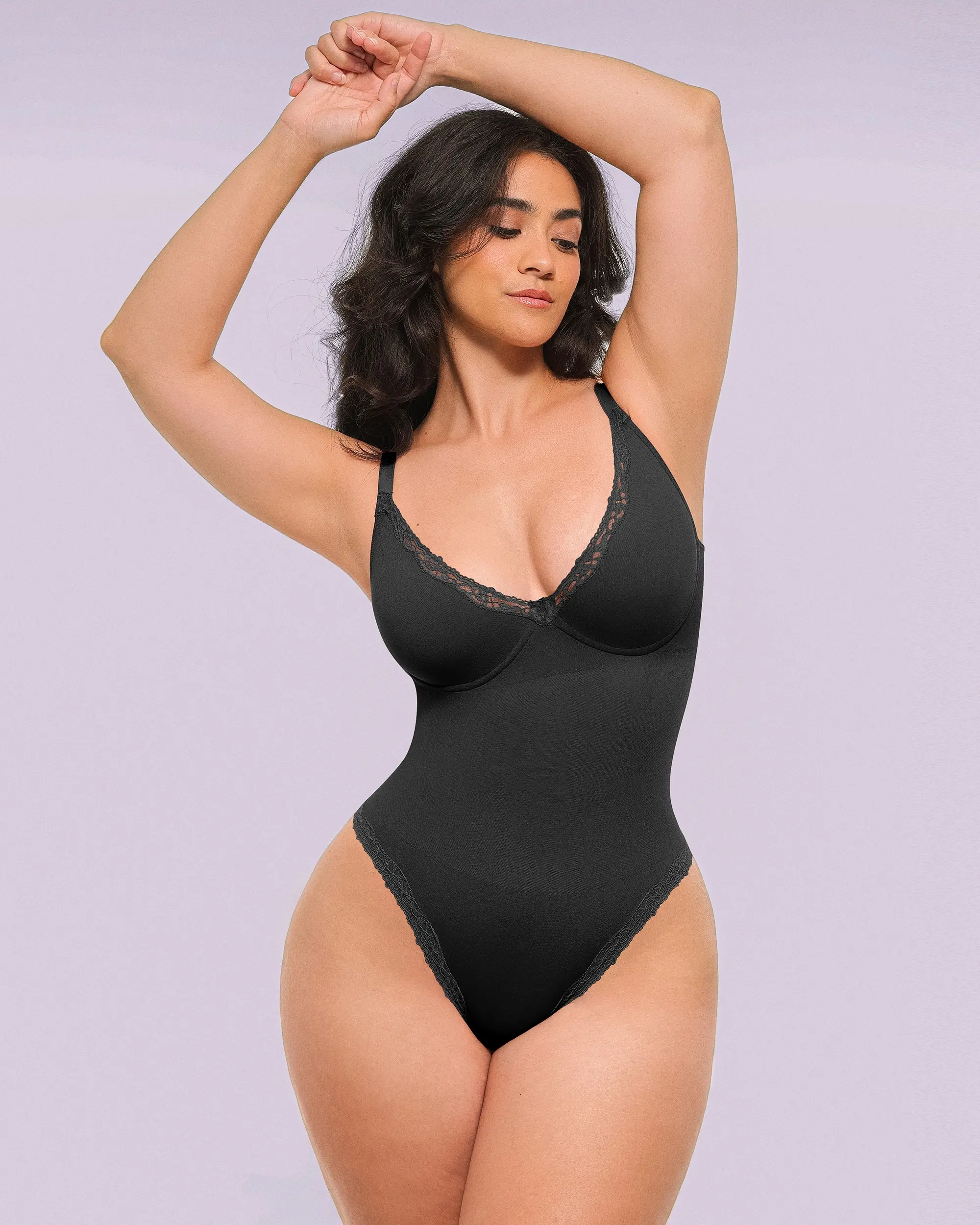 OceanHug™ Oyster Reborn Smoothing Bodysuit Black / S