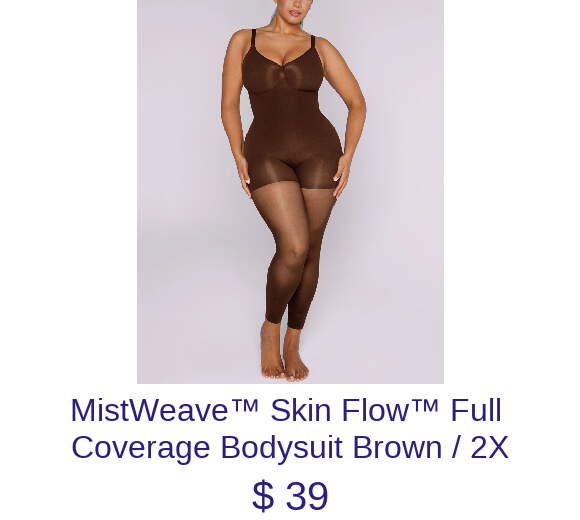 BOOT-YEAH™ MeshSmooth™ Butt-Lifting Bodysuit Brown / S