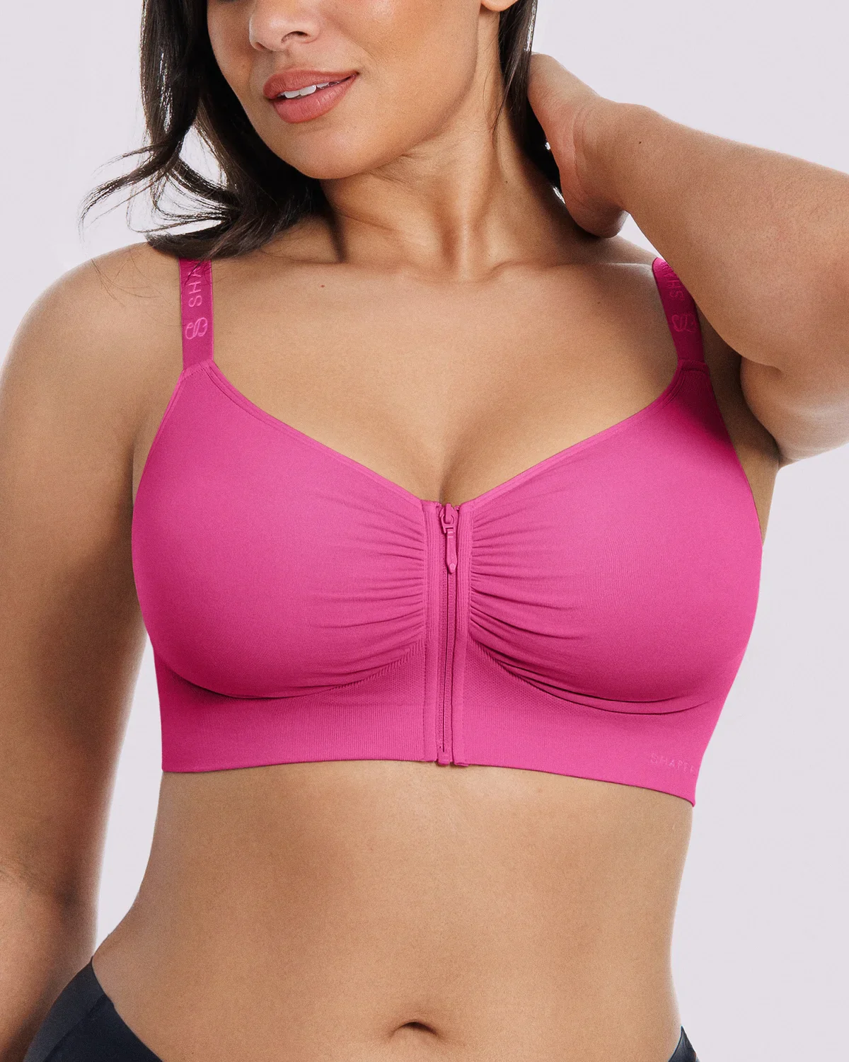 Image of Bare Essentials™ Skin Flow™ Front-Zipper Wireless Bra
