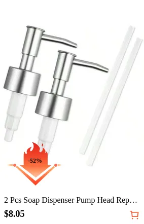 2 Pcs Soap Dispenser Pump Head Replacement Silver Soaps Dispenser Pump Replacement Dish Soap Pumps For Dispensers Top Replacements