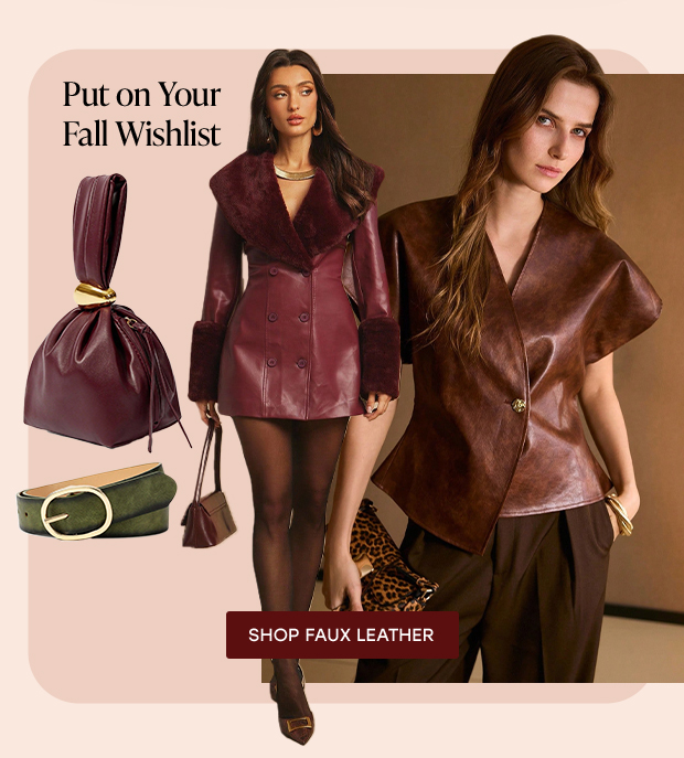 SHOP FAUX LEATHER