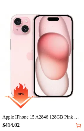 Apple IPhone 15 A2846 128GB Pink...