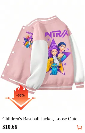 Children s Baseball Jacket Loose...