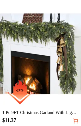 1 Pc 9FT Christmas Garland With...