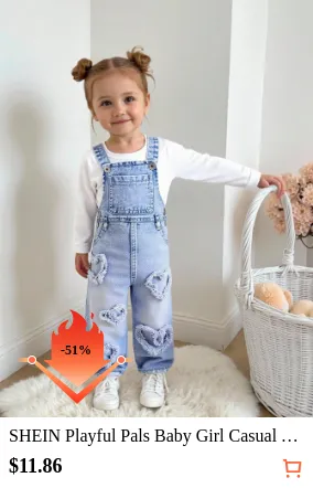SHEIN Playful Pals Baby Girl...