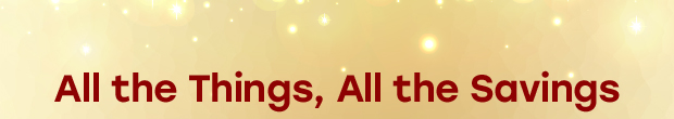 All the Things, All the Savings