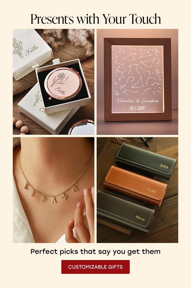 CUSTOMIZABLE GIFTS