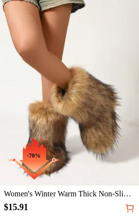 Women s Winter Warm Thick Non-Slip...