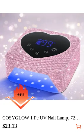 COSYGLOW 1 Pc UV Nail Lamp 72W UV...
