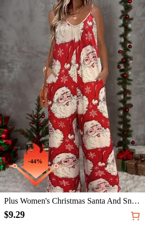 Plus Women s Christmas Santa And...