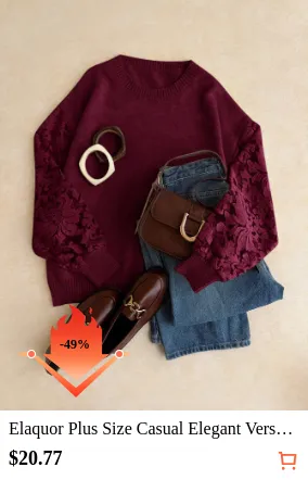 Elaquor Plus Size Casual Elegant...