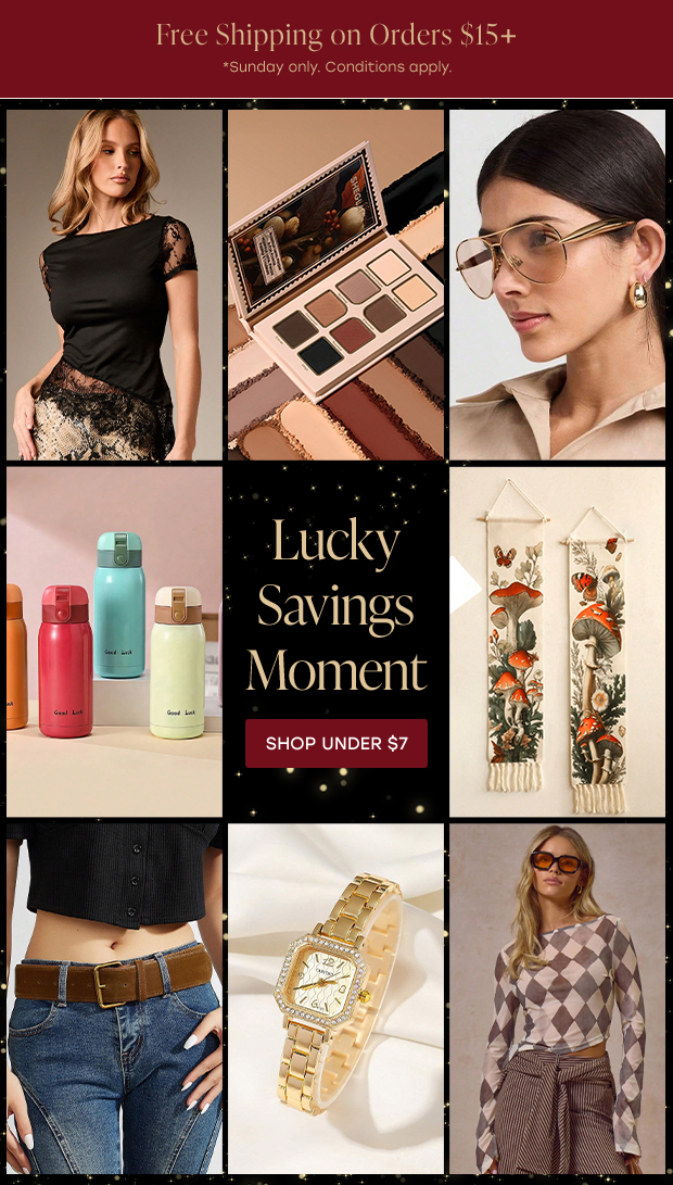 SHOP UNDER $7