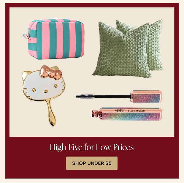 SHOP UNDER $5
