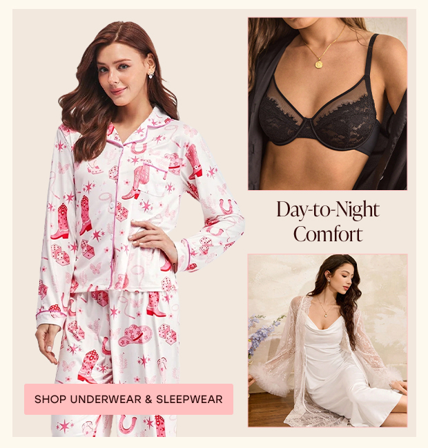 SHOP UNDERWEAR & SLEEPWEAR