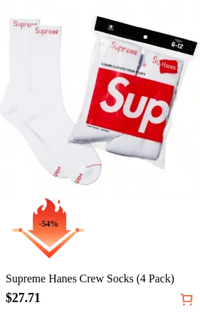 Supreme Hanes Crew Socks (4 Pack)
