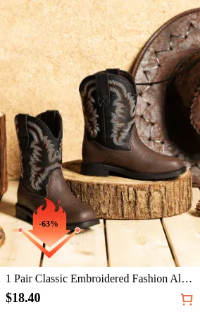 1 Pair Classic Embroidered Fashion...