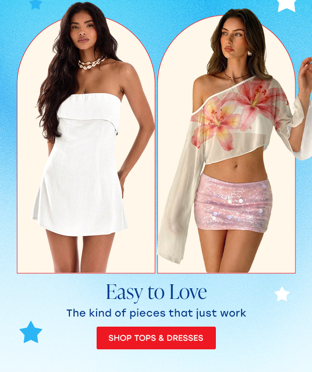 SHOP TOPS & DRESSES