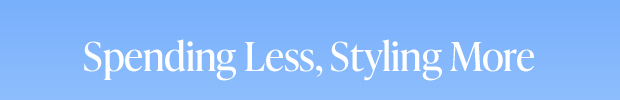 Spending Less, Styling More