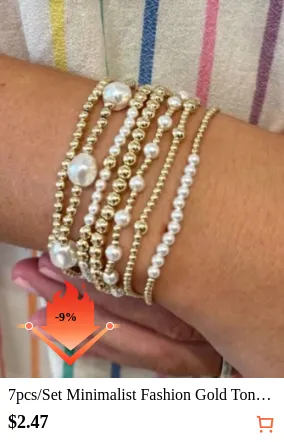 7pcs/Set Minimalist Fashion Gold...