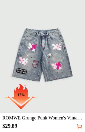 ROMWE Grunge Punk Women s Vintage...
