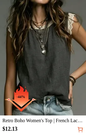 Retro Boho Women s Top | French...