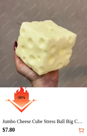 Jumbo Cheese Cube Stress Ball Big...