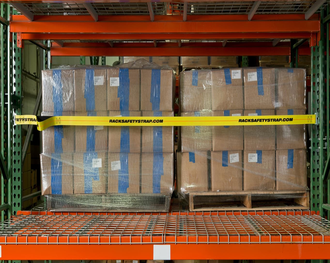 Pallet Rack Safety Nets, Panels and Straps