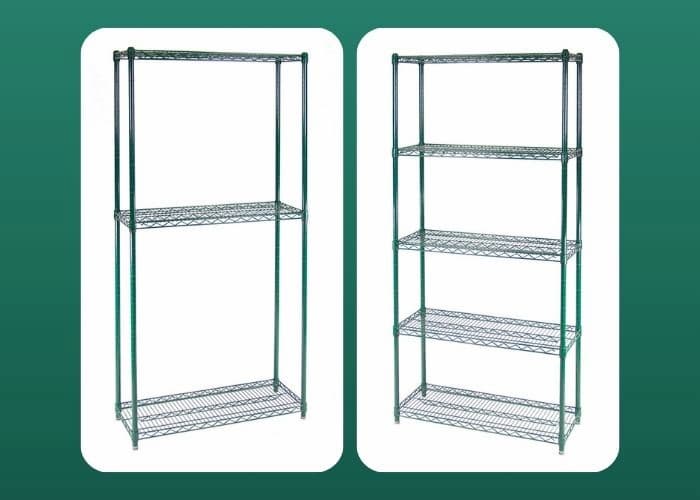 Green Wire Shelving