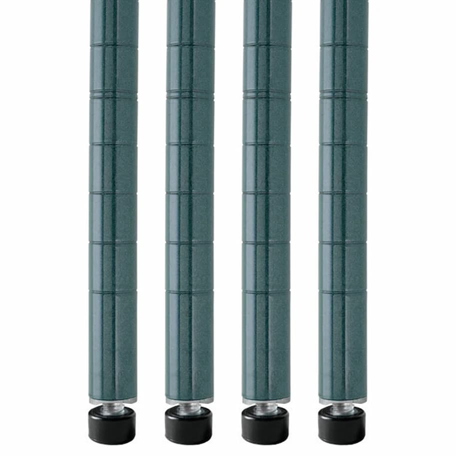 Green Wire Shelving Posts 4 Pack
